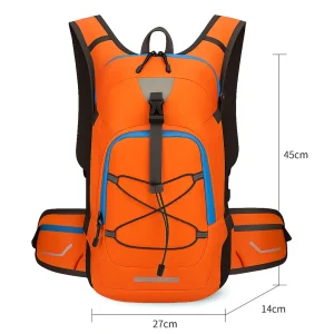 dimensions of orange backpack for day hikes