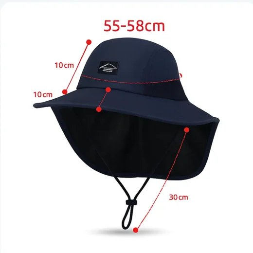 hat with neck flap product dimensions