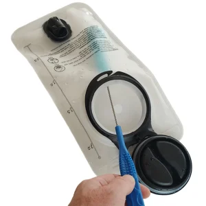 hydration bladder with wide mouth for easy cleaning