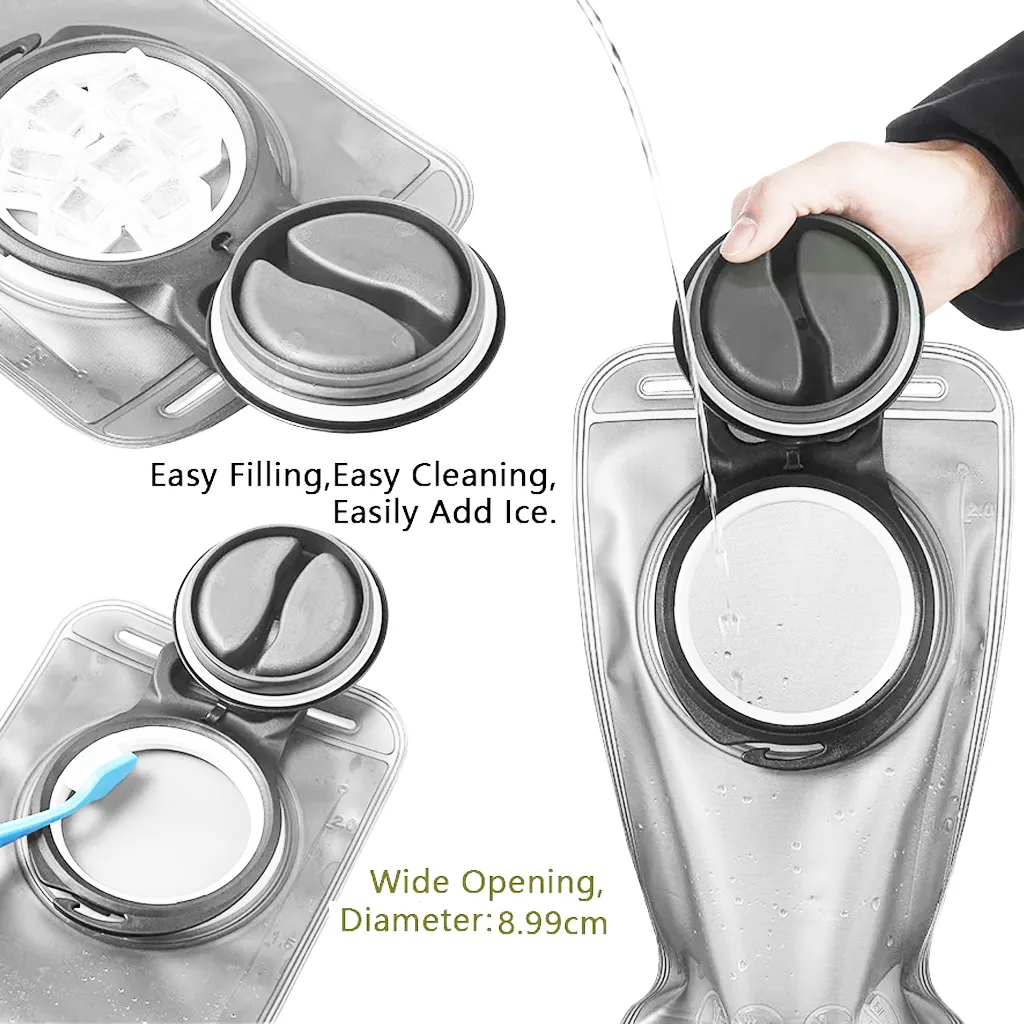 image showing wide fill point of hydration water bladder