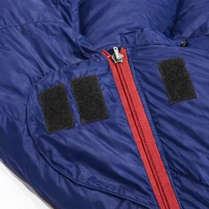 hook and loop for securely fastening sleeping bag closed