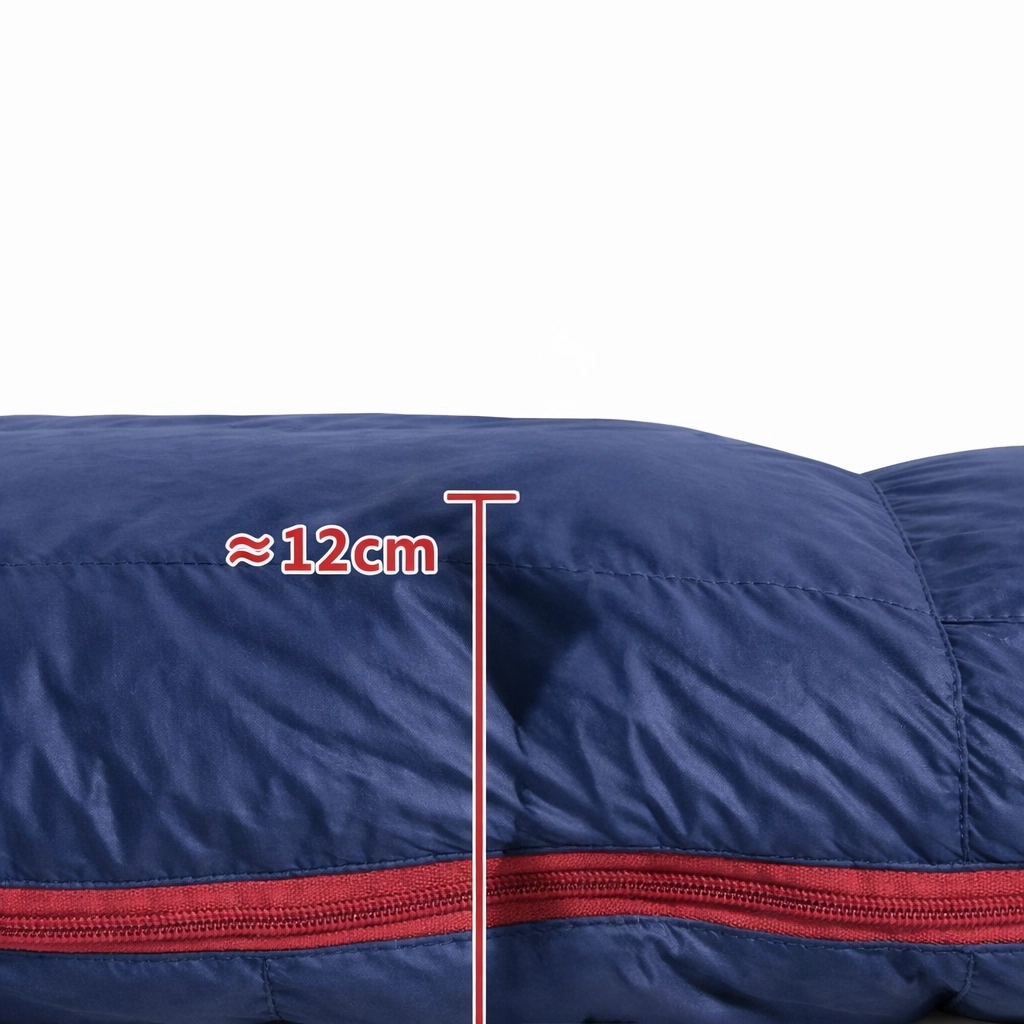 high loft height of 12 cm