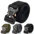 Holsta Belt Alternative - Quick Release Nylon Belt 120cm x 3.5cm Tactical Work Belt Metal Quick Buckle Breathable Webbing for Hiking - Holstabelt Equivalent in NZ