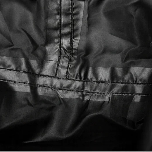 black hikera rain poncho silicon taped seams