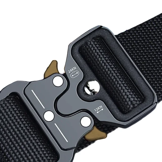 Close up image of holsta belt buckle