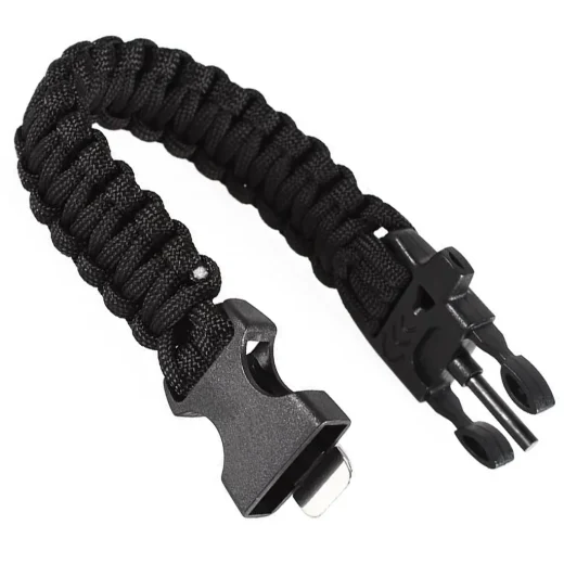 paracord bracelet with firestarter