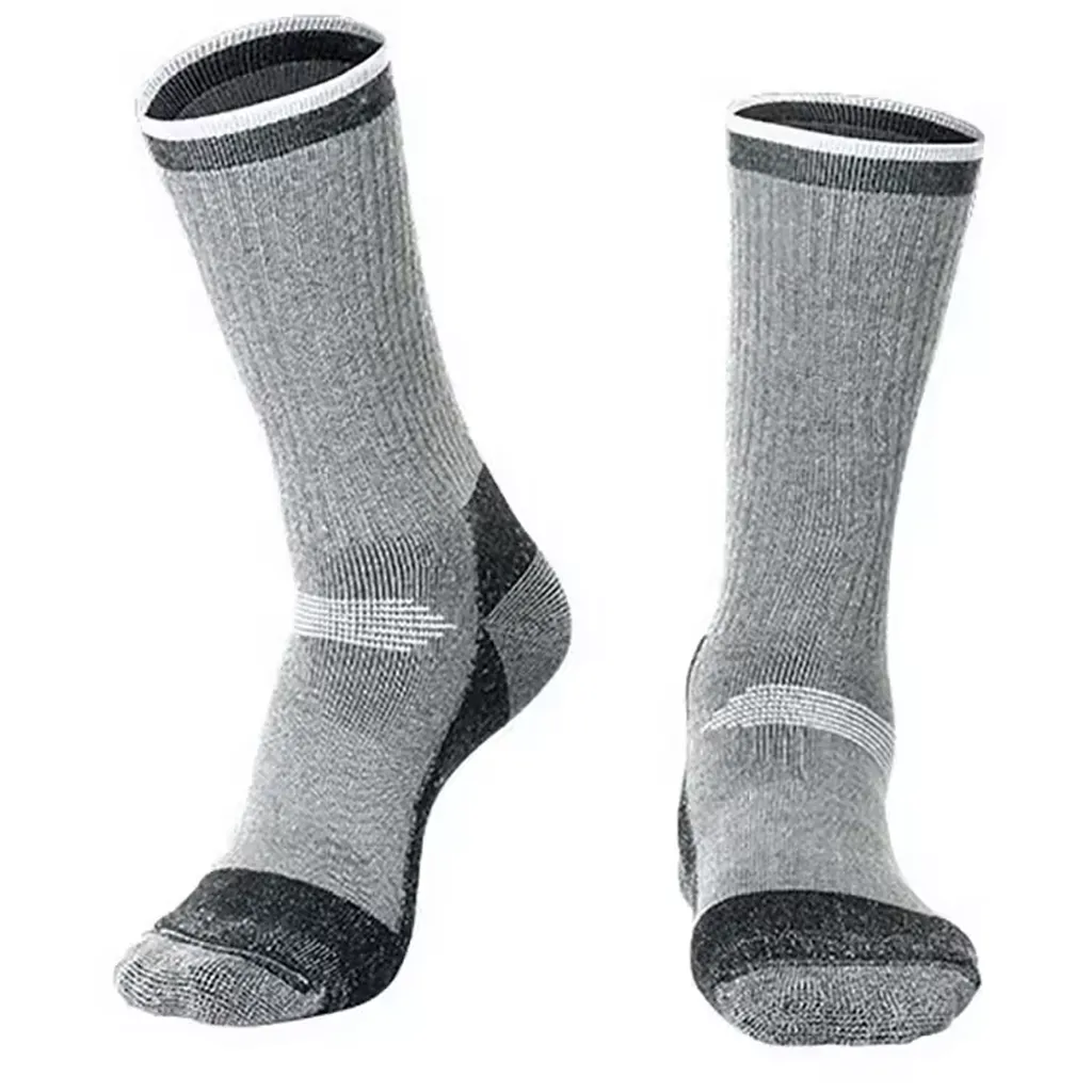 Merino Hiking Socks Thermal Adult Crew Socks Wool Acrylic Spandex Blend L Euro 39 -43