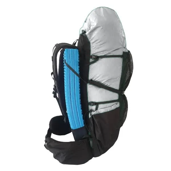 backpack side of grey colour pack