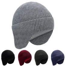 beanie with ear flaps fleece lined main product image vuno hiking nz