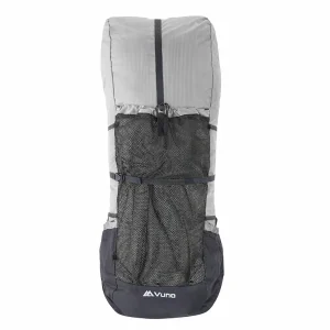 grey vuno ultra lightweight tramping pack with bag fully extended