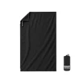 Large Microfibre Ultralight Towel Vuno 80 x 180 cm Black