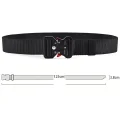 Black quick release belt with a diagram showing a length of 125 cm and width of 3.8 cm