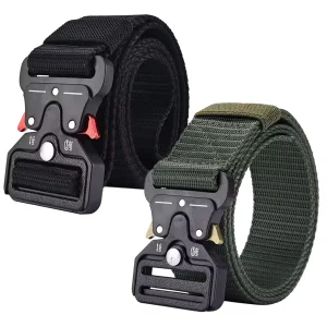 Quick Release Belt Nylon Webbing with Metal Buckle 125 cm x 3.5 cm