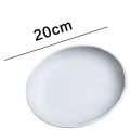 Round titanium coated plate with 20cm diameter marked