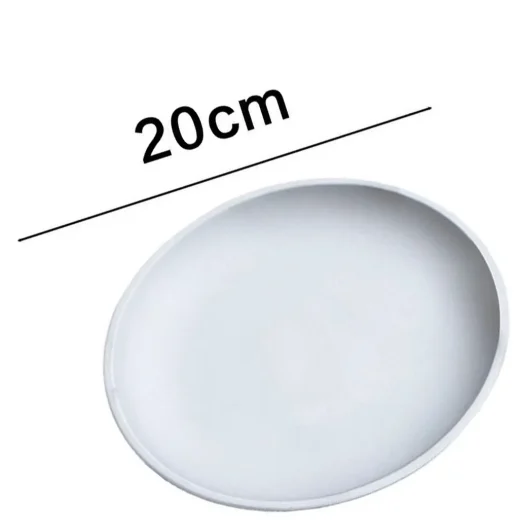 Round titanium coated plate with 20cm diameter marked