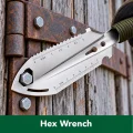 edc tool used as a wrench to remove a door hinge