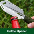 spade used to open a bottole